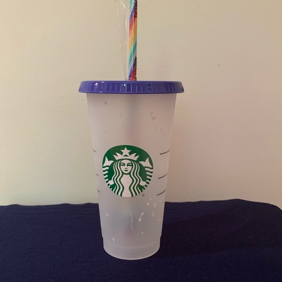 Starbucks color changing confetti cup. - Picture 1 of 1